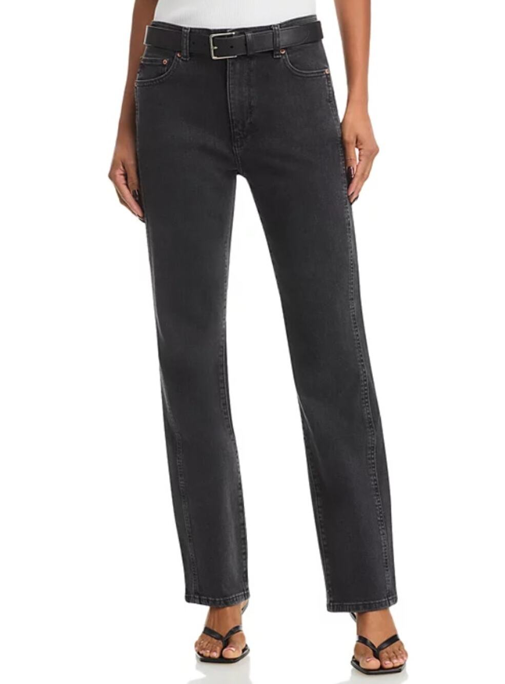 DL1961 PREMIUM DENIM WOMENS SIZE 26 PATTI STRAIGHT HIGH RISE ECLIPSE BLACK NEW